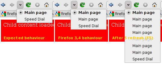 history behaviour error